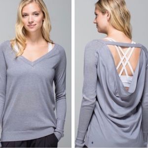 Lululemon Drape Open Back Unit Sweater